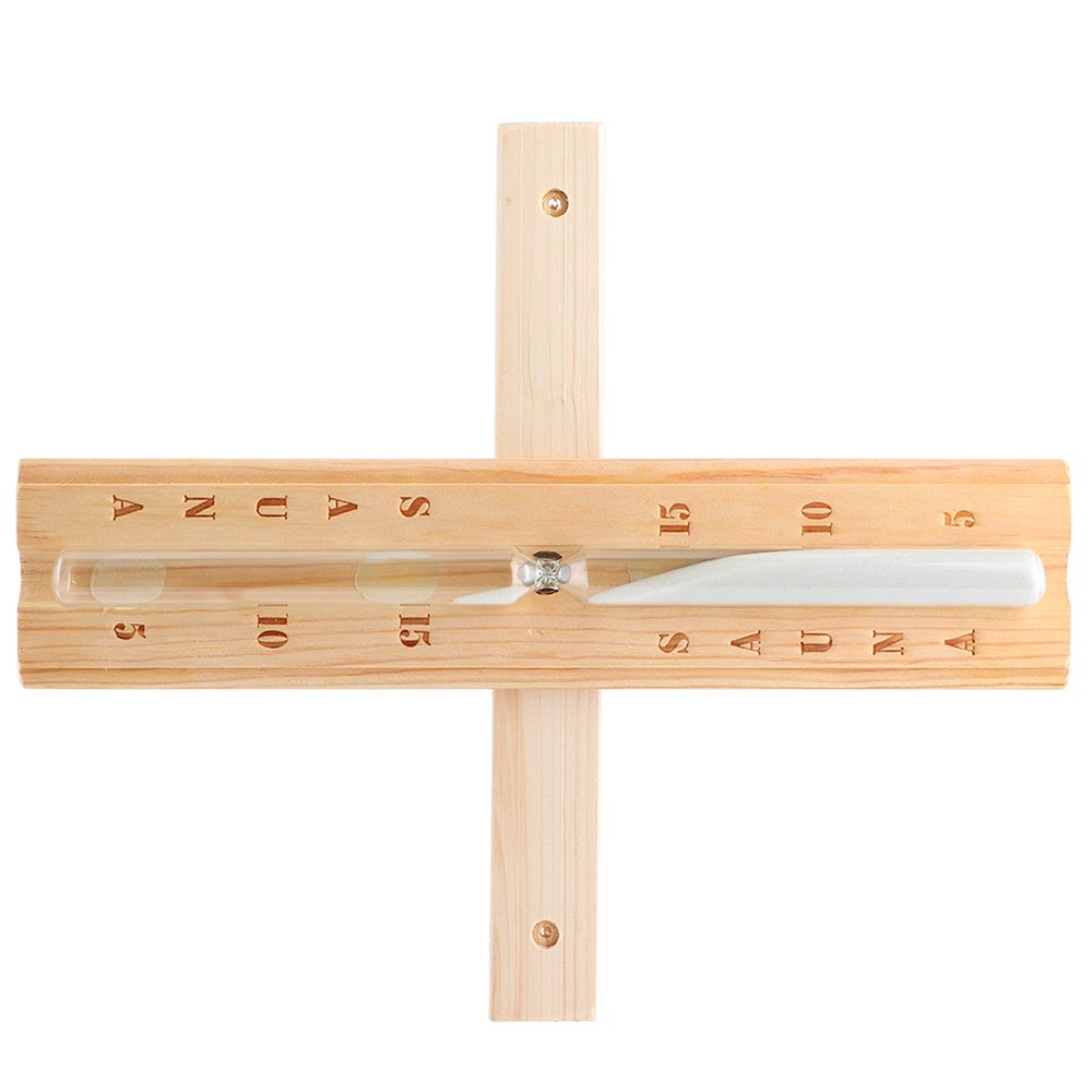 Sauna-Sanduhr 15 Minuten, Holz – Bild 3