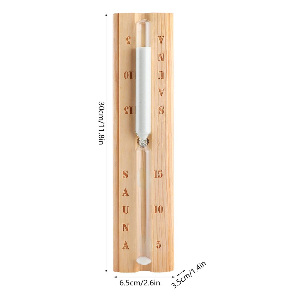Sauna-Sanduhr 15 Minuten, Holz – Bild 5