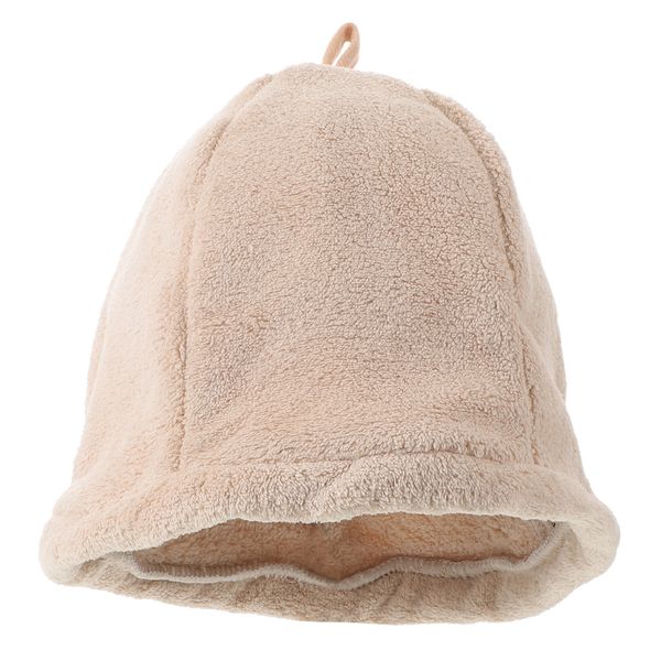 Saunahut aus Plüsch, Khaki
